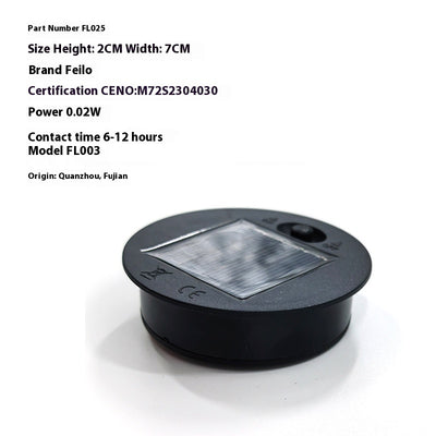 Solar Lithium Battery LED Highlight Lamp Bead Battery Box Accessories
