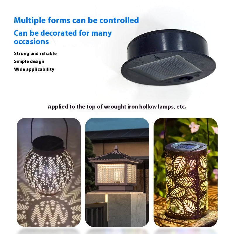 Solar Lithium Battery LED Highlight Lamp Bead Battery Box Accessories