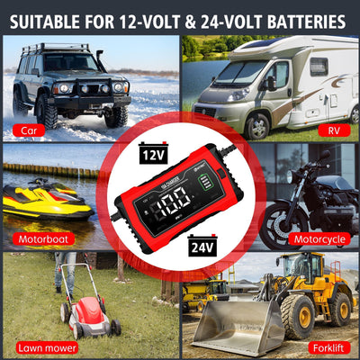 Fiberglass Car Motorcycle Storage Battery Charger